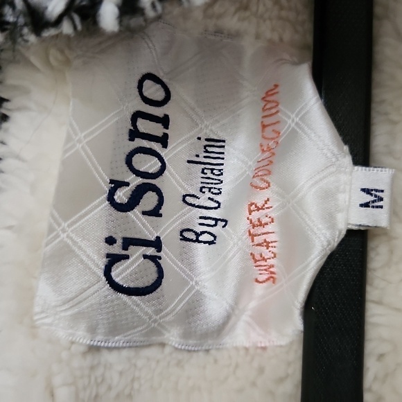 Cavalini Sweater Vest hoodie Super Cozy Zipper and button closure size M Winter - Picture 7 of 12